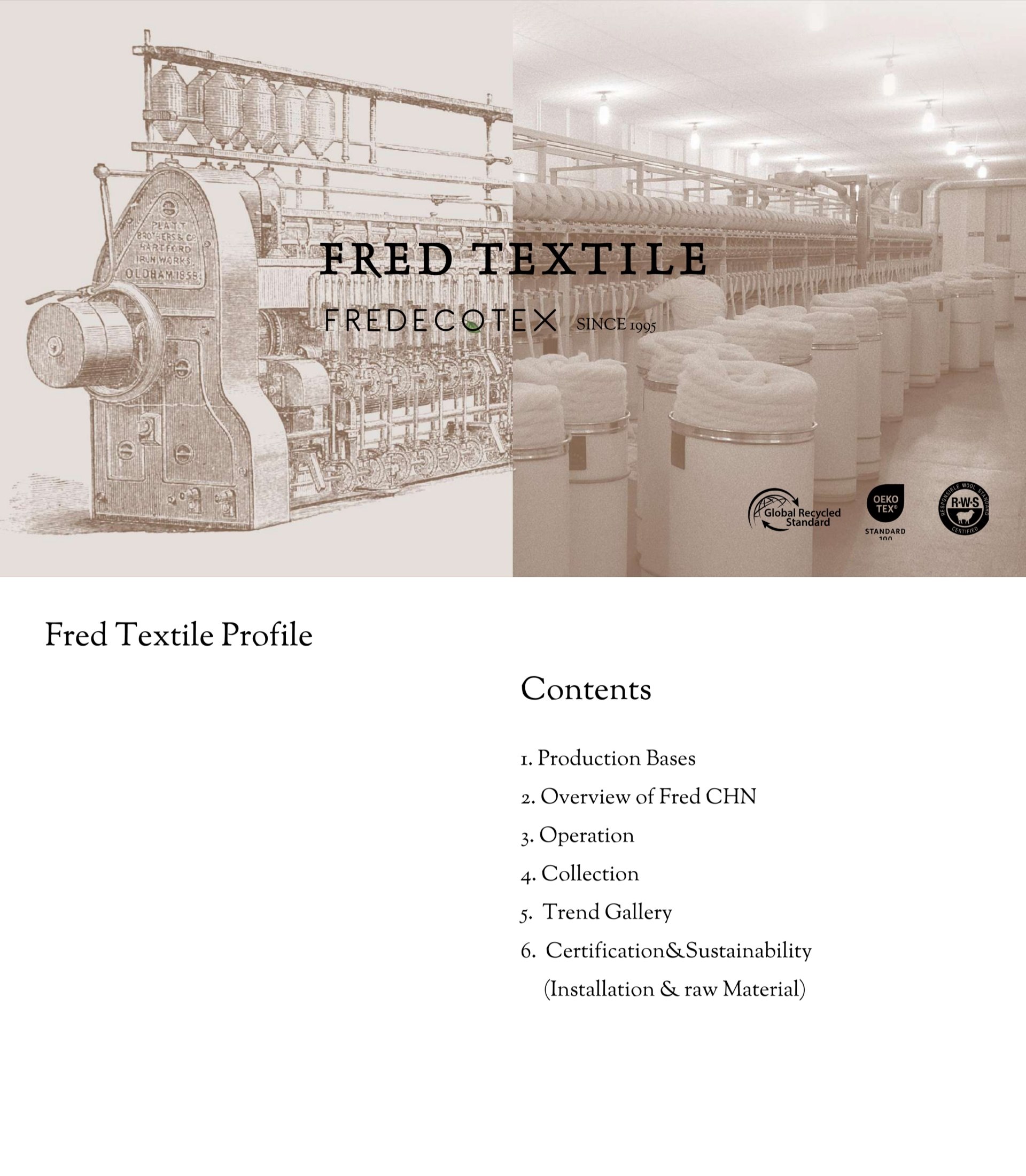 Fred Textile profile source 1