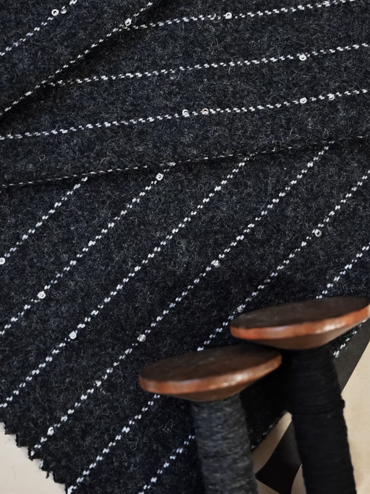 Fred Textile Fancy Tweed fabric detail
