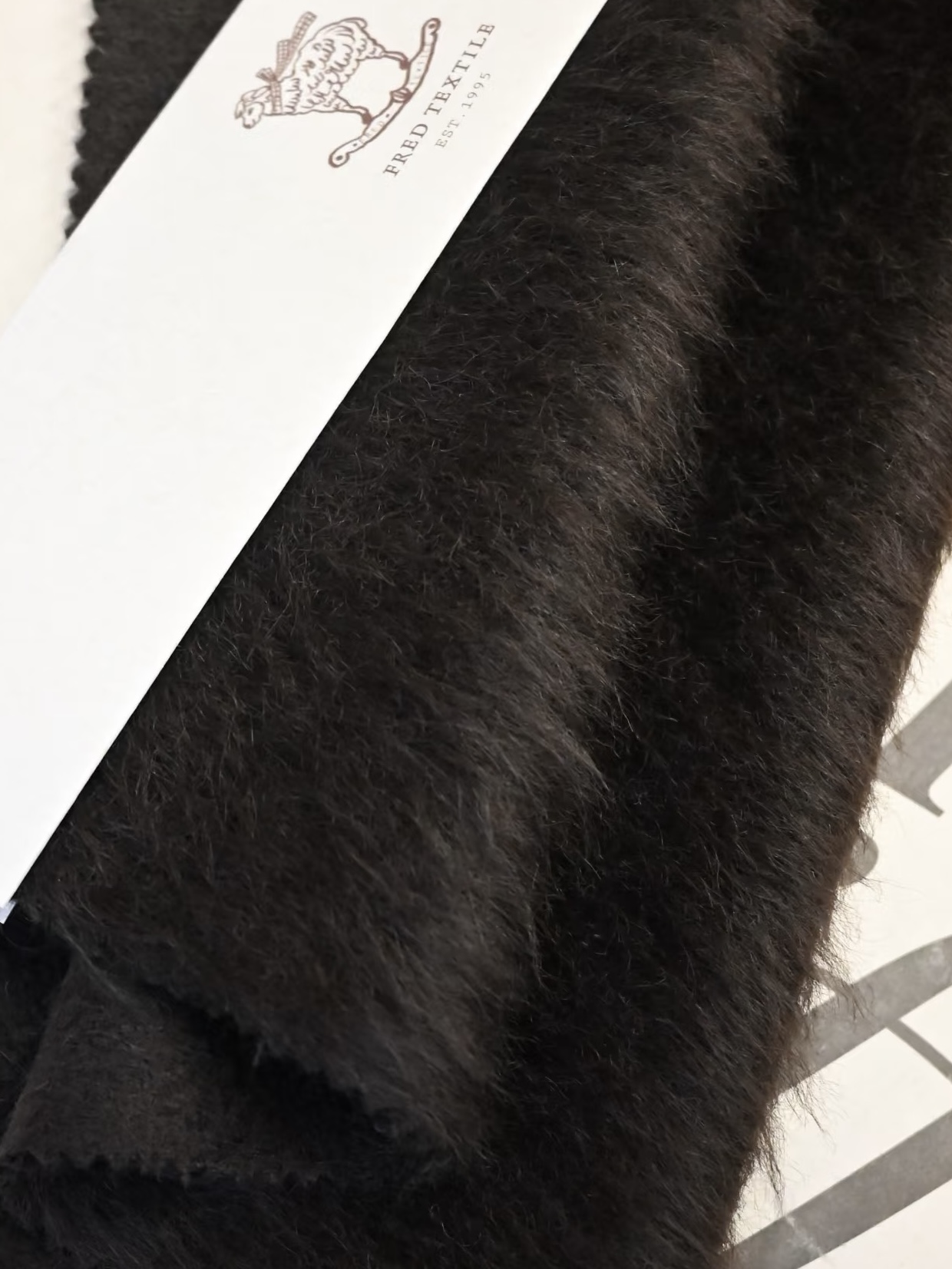 Fred Textile Hairy Wool fabric detail